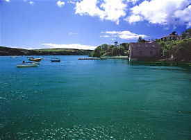 View of Castlehaven bay from the Pier